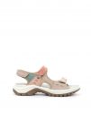 SANDALO SCAMOSCIATO CON STRAP DONNA VISONE