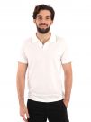 POLO SCOLLO A V YES ZEE UOMO GESSO