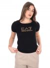 T-SHIRT MAXI LOGO EVOLUTION EA7 EMPORIO ARMANI DONNA NERO