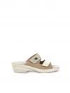 CIABATTA CON DOPPIO STRAP VALLEVERDE DONNA BEIGE