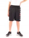 BERMUDA CON SCRITTA VERTICALE JORDAN DA RAGAZZO NERO