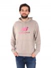 FELPA CON CAPPUCCIO GRADIENT LOGO NEW BALANCE UOMO FANGO