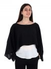 COPRISPALLE CON POLSI ARTIGLI DONNA NERO