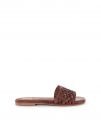 CIABATTINA INTRECCIATA SHOELAB DONNA  MARRONE