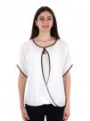 BLOUSA CON TOP ARTIGLI DONNA PANNA NERO