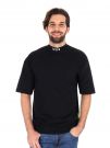 T-SHIRT LOGO SU GIROCOLLO ICON UOMO NERO