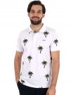 POLO STAMPA ALL-OVER SUN68 UOMO BIANCO
