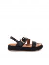 SANDALO CON PLATEAU INUOVO DONNA NERO