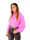 CK ACID WASH HOODIE - ROSA