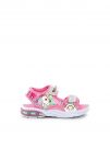 SANDALI CON LUCI E STRAP DISNEY BAMBINA ARGENTO FUXIA