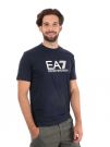T-SHIRT GIROCOLLO TRAIN VISIBILITY EA7 EMPORIO ARMANI BLU BEIGE
