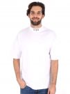 T-SHIRT LOGO SU GIROCOLLO ICON UOMO BIANCO