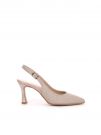 SLINGBACK IN LUREX VALLEVERDE DONNA PLATINO