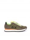 SNEAKERS TOM FLUO SUN68 UOMO VERDE MILITARE