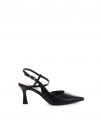 SLINGBACK CON CINTURINO INTRECCIATO QUEEN HELENA DONNA NERO