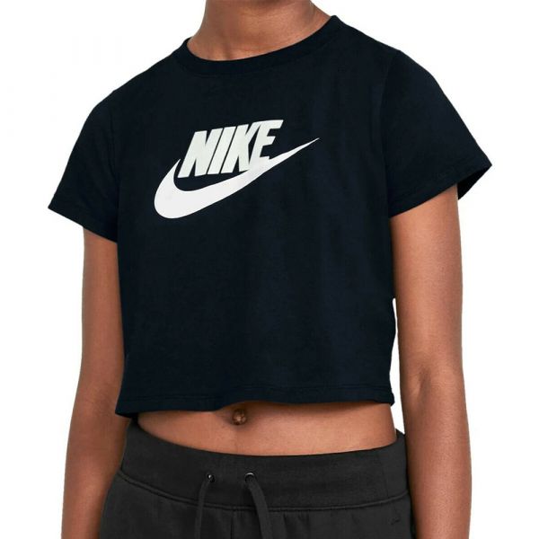 NIKE G. T-SHIRT CROP - NERO