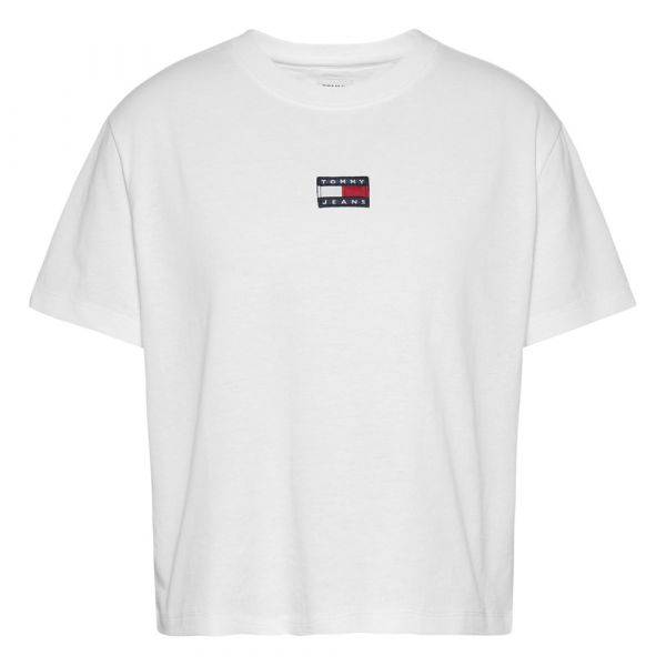 TOMMY H. BADGE TEE - BIANCO