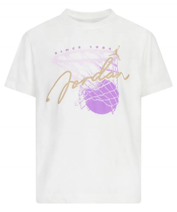 T-SHIRT CON STAMPA JORDAN BAMBINO PANNA T-SHIRT CON STAMPA JORDAN BAMBINO PANNA