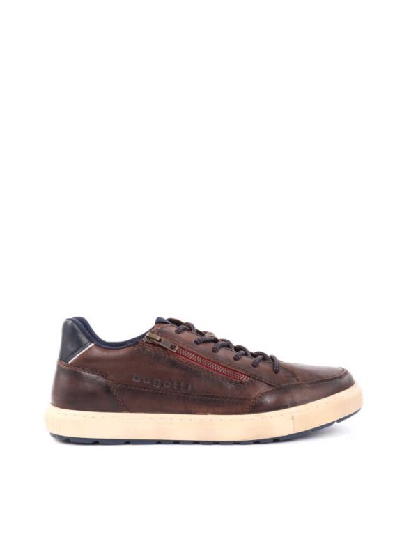 SNEAKERS IN PELLE BUGATTI UOMO MARRONE