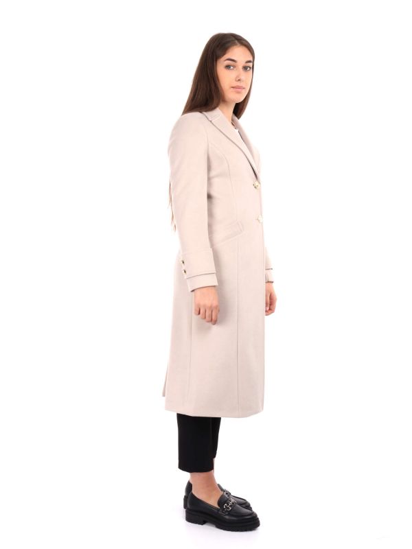 CAPPOTTO STILE MILITARE LUNGO ARTIGLI DONNA BEIGE