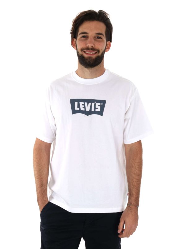 T-SHIRT VINTAGE LEVI'S UOMO BIANCO