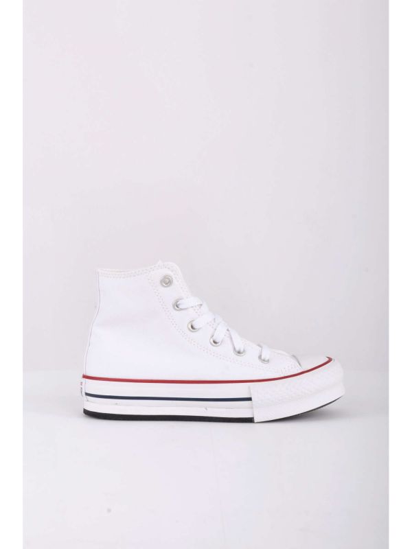 SNEAKERS CON PLATFORM CONVERSE BAMBINI BIANCO