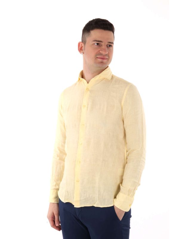 CAMICIA COLLETTO ALLA FRANCESE IMPURE UOMO GIALLO