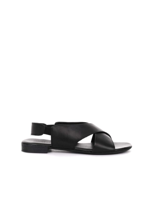 SANDALO CON CINTURINO ELASTICO SHOELAB DONNA NERO