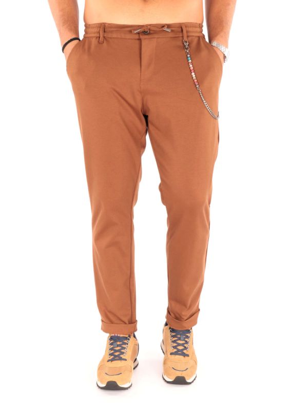 PANTALONE UOMO F.B. PUNTO MILANO - TABACCO