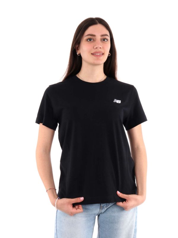 T-SHIRT GIROCOLLO NEW BALANCE DA DONNA NERO