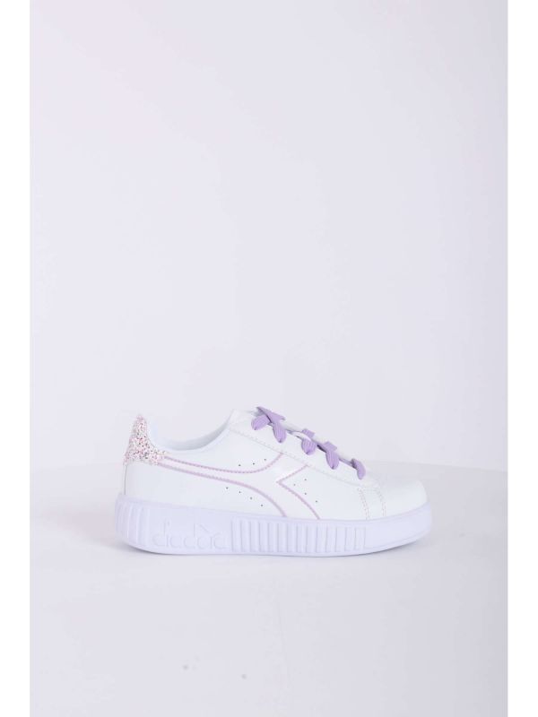 DIADORA GAME STEP - BIANCO LILLA