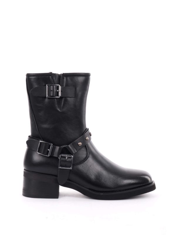 STIVALETTO CON FIBBIE FRY KEYS DA DONNA NERO
