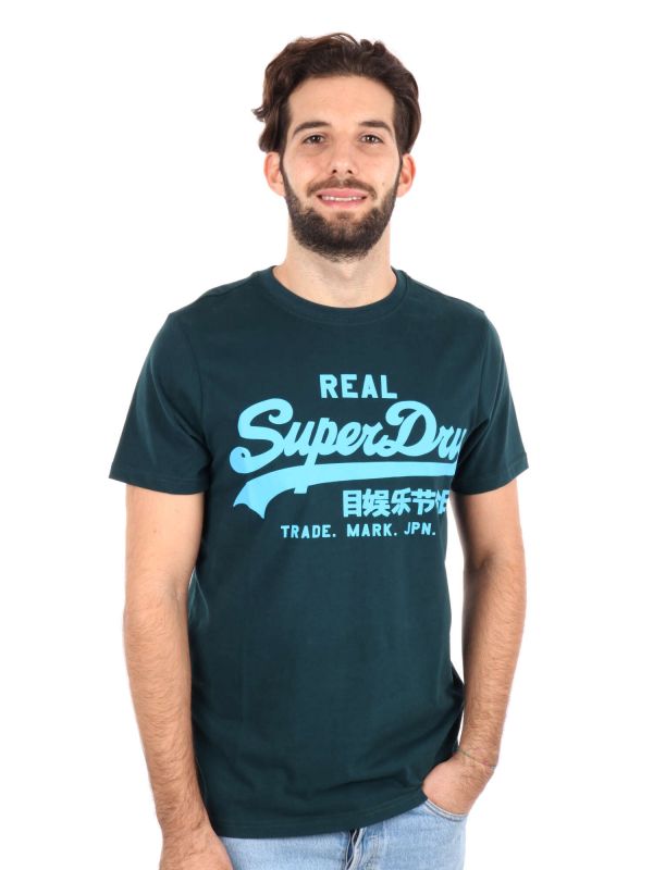 T-SHIRT MANICA CORTA SUPERDRY UOMO VERDE