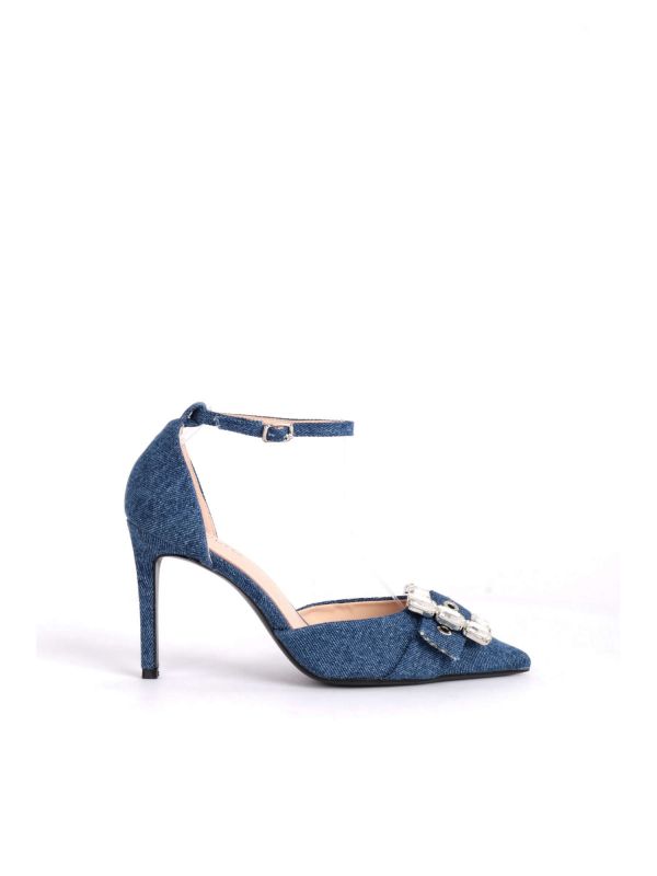 Decollete con fibbia gioiello outlet