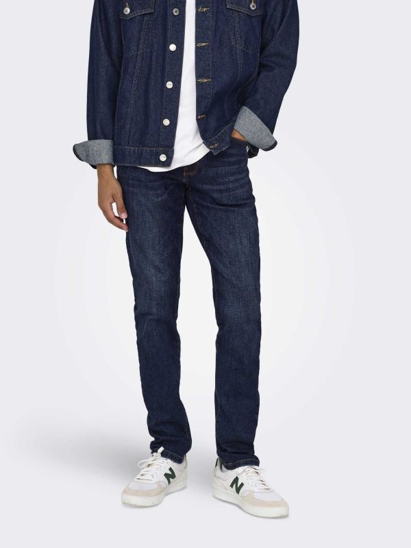 ONLY&SONS LOOM SLIM - JEANS SCURO