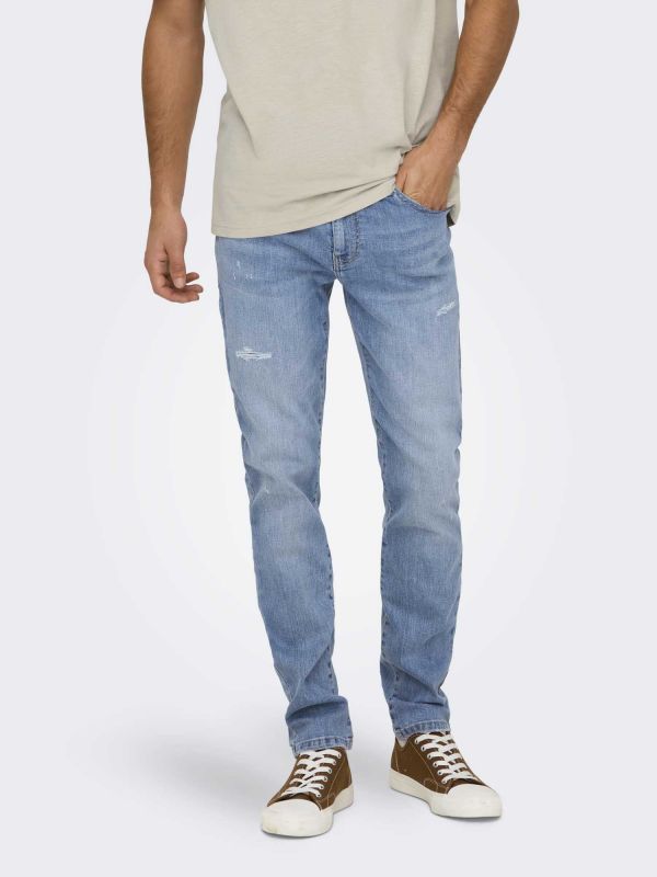 ONLY&SONS LOOM SLIM - JEANS CHIARO