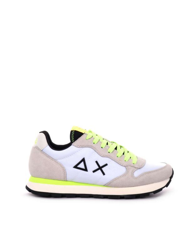 SNEAKERS TOM FLUO SUN68 UOMO BIANCO