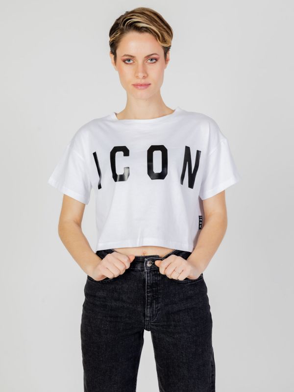 T SHIRT CROP ICON DA DONNA BIANCO ID8022TC BIANC Online a Meca Moda Dress Shoes