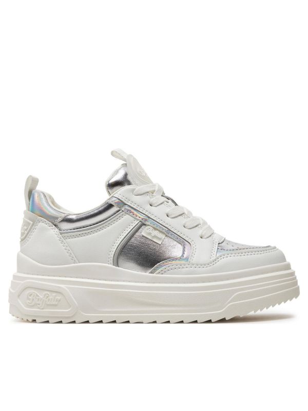 SNEAKERS VECTRA LOW BUFFALO DONNA BIANCO ARGENTO