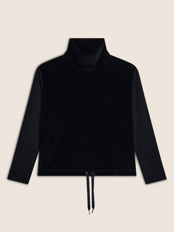 FELPA COLLO ALTO COLLEGE LUXE FREDDY DONNA NERO