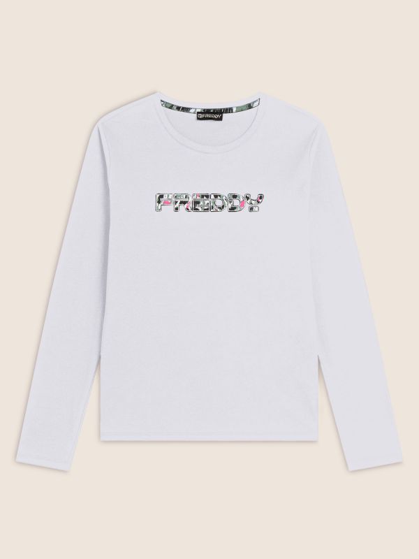 T-SHIRT MANICA LUNGA MOVEMENT FREDDY DONNA BIANCO