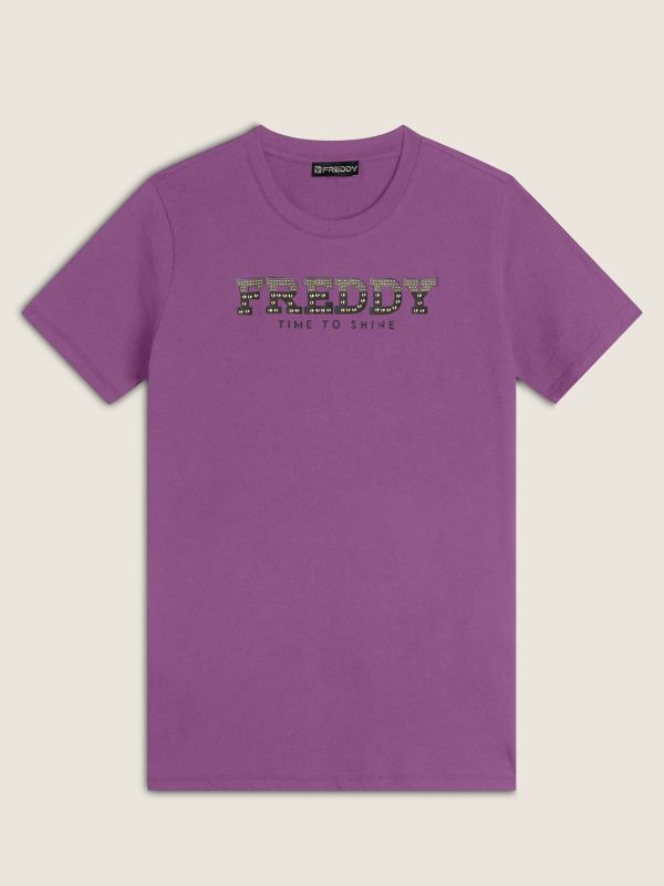 T-SHIRT GIROCOLLO FREDDY DA DONNA FUXIA