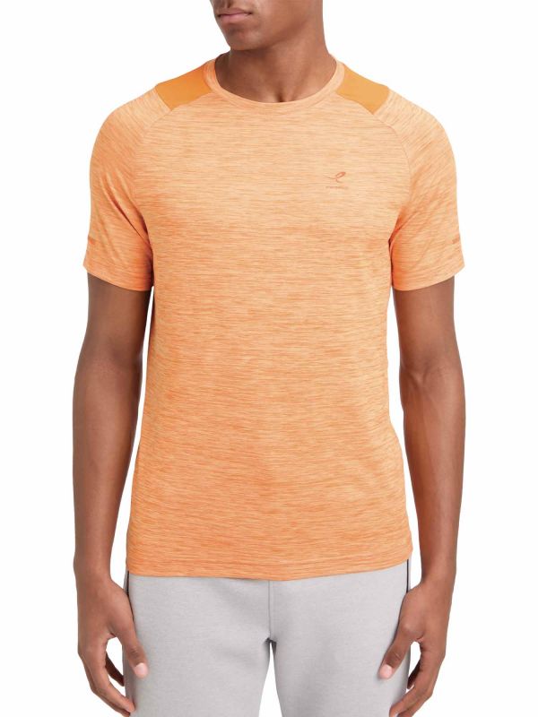 T-SHIRT DA RUNNING AILO ENERGETICS DA UOMO ARANCIO