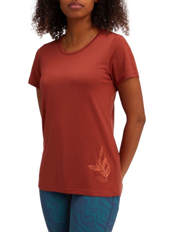 T-SHIRT OGERDINA ENERGETICS DA DONNA RUGGINE