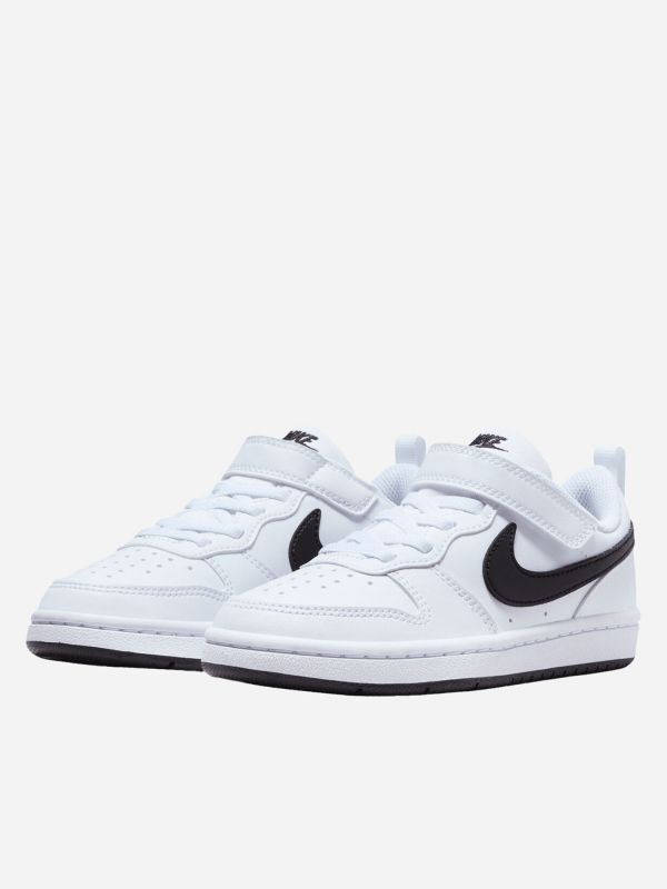 SNEAKERS PER BAMBINI NIKE COURT BOROUGH L - BIANCO-NERO