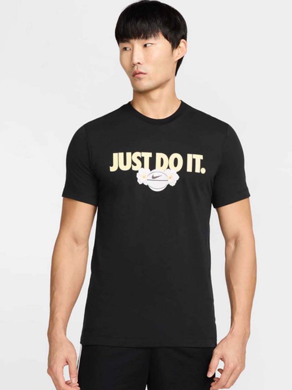 T-SHIRT CON MAXI LOGO NIKE DA UOMO NERO