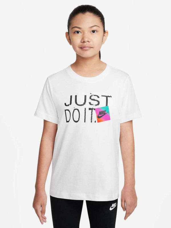 T-SHIRT NIKE DA BAMBINA BIANCO