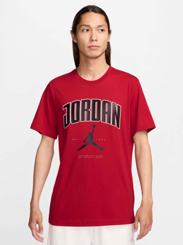 T-SHIRT MAXI LOGO JORDAN DA UOMO ROSSO