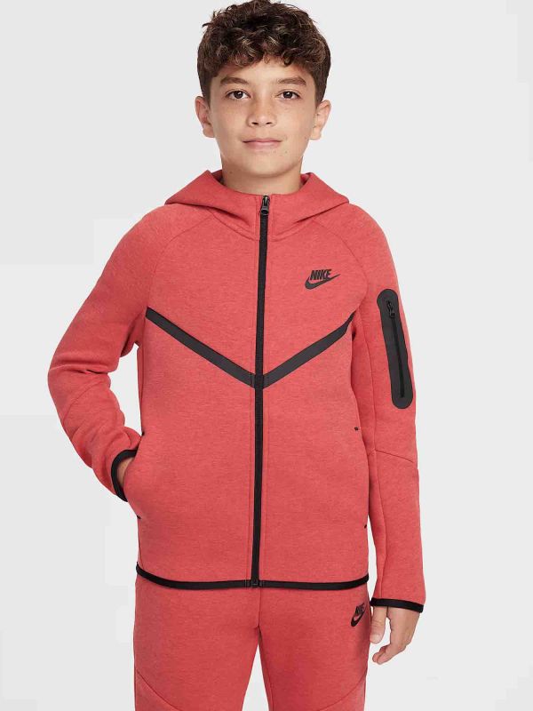 FELPA TECH NIKE JUNIOR UNISEX ROSSO