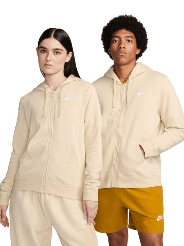 NIKE NSW CLUB FLC FZ - SAND